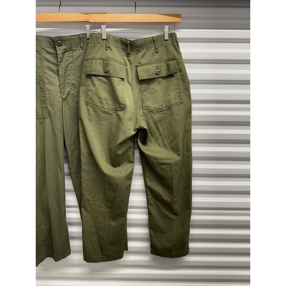 Vintage US Military OG-507 Utility Trousers Olive Green 30x29 Clifford Industrie